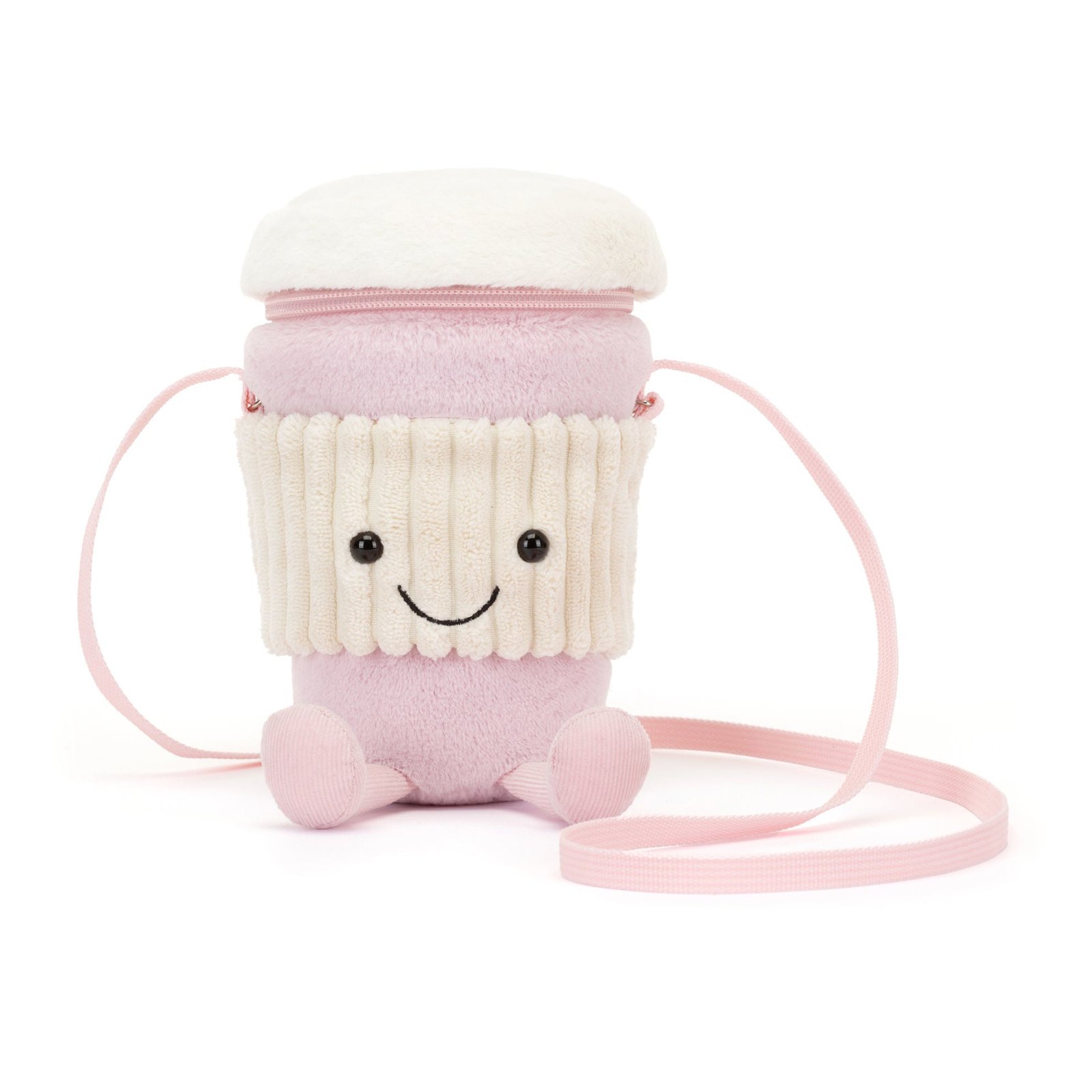 Jellycat Bag Amuseables Coffee-To-Go Pink 22cm - Image 4