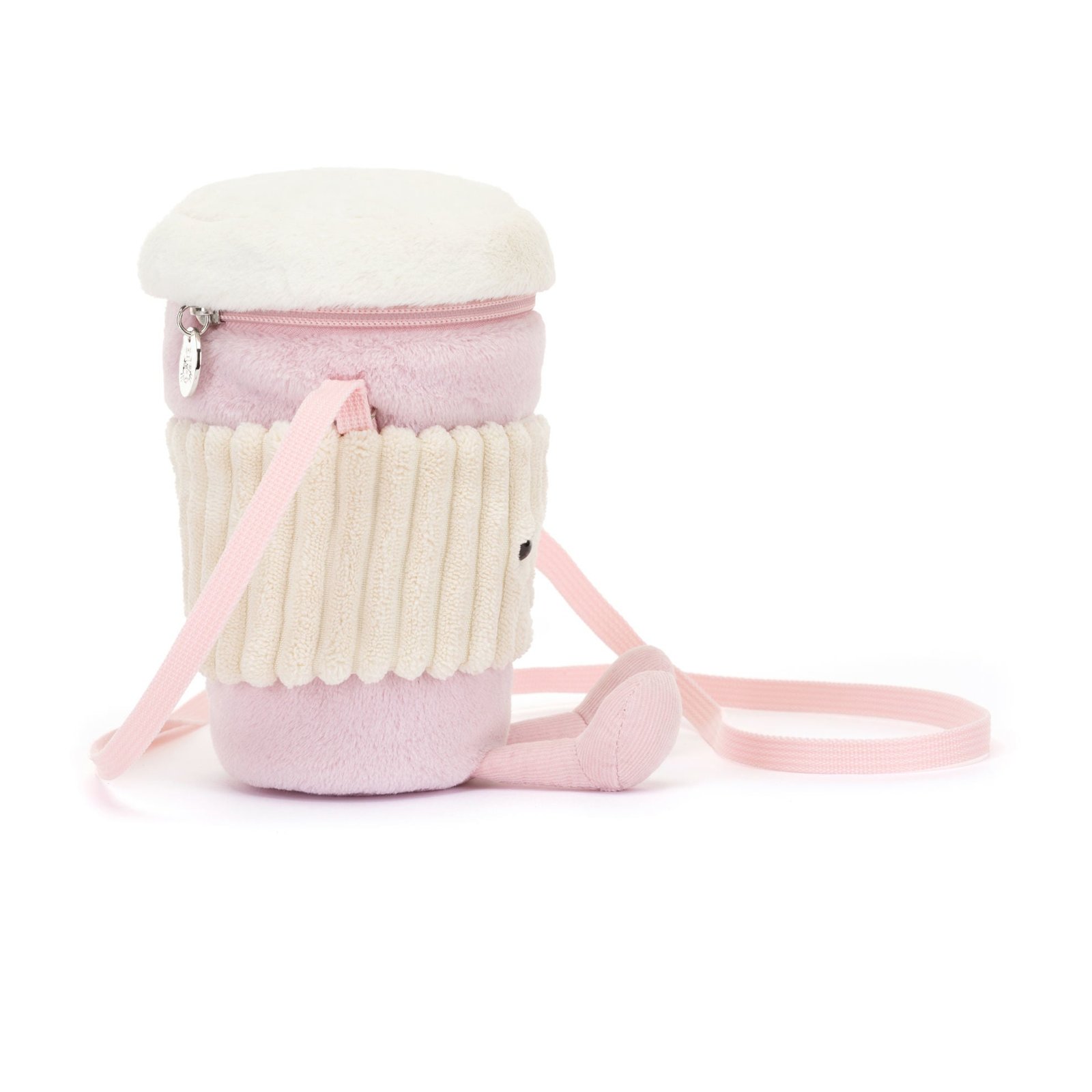Jellycat Bag Amuseables Coffee-To-Go Pink 22cm - Image 2