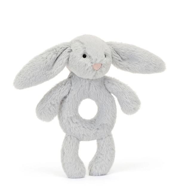 Jellycat Ring Rattle Bashful Bunny Silver 18cm
