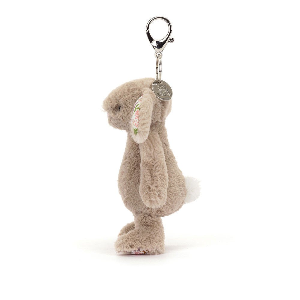 Jellycat Bag Charm Blossom Beige Bunny 'Petal' 18cm - Image 2