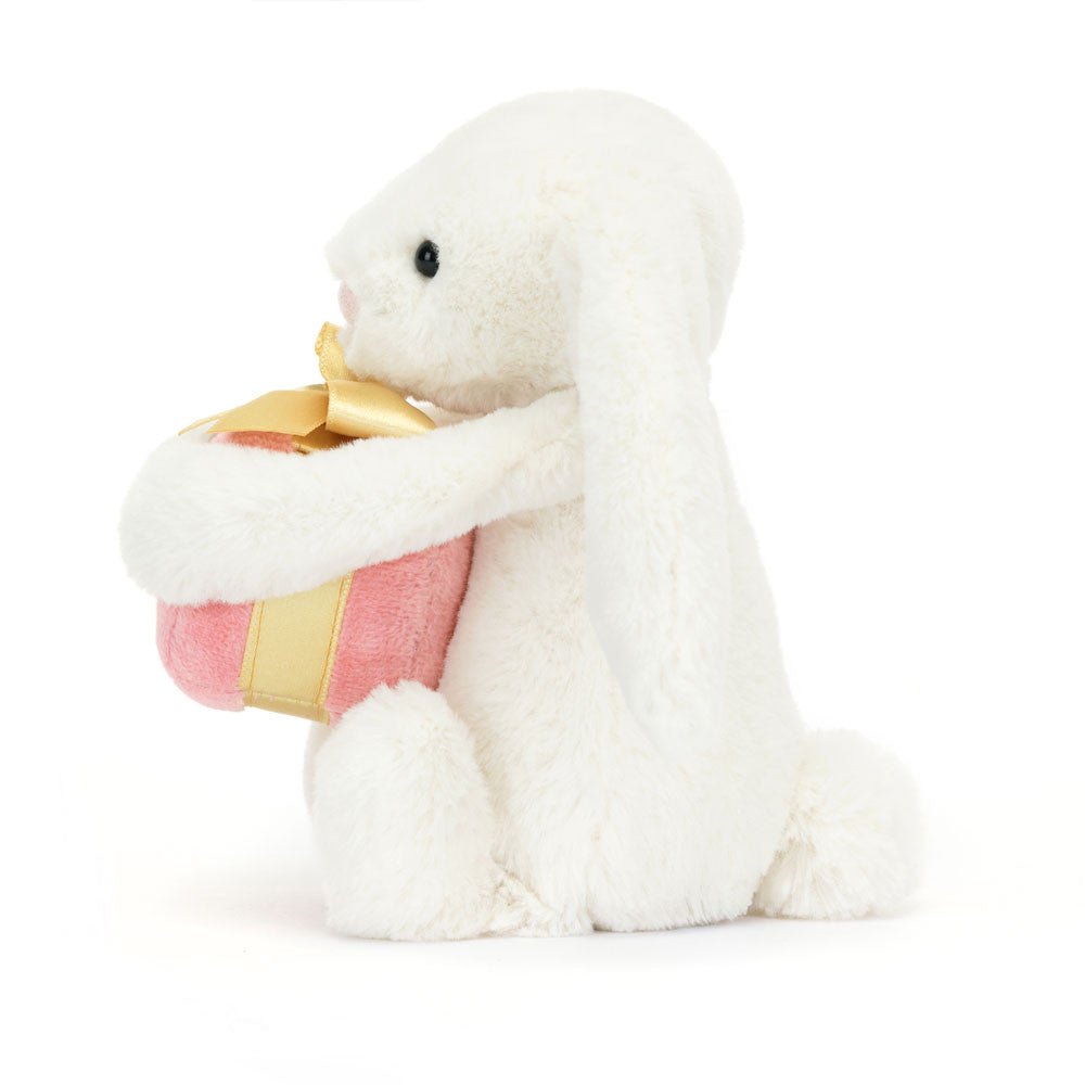 Jellycat Bashful Bunny with Present Little 18cm - Image 2