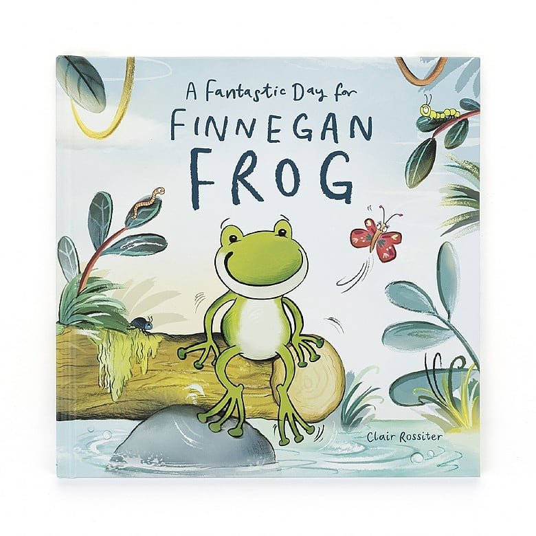 Jellycat Book A Fantastic Day For Finnegan Frog Book 26cm