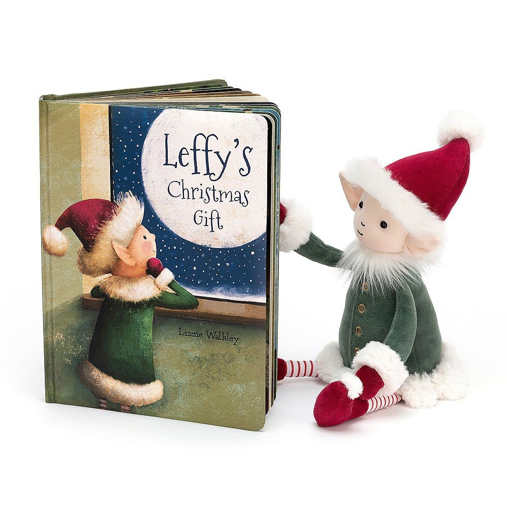Jellycat Book Leffy's Christmas Gift 29cm - Image 2
