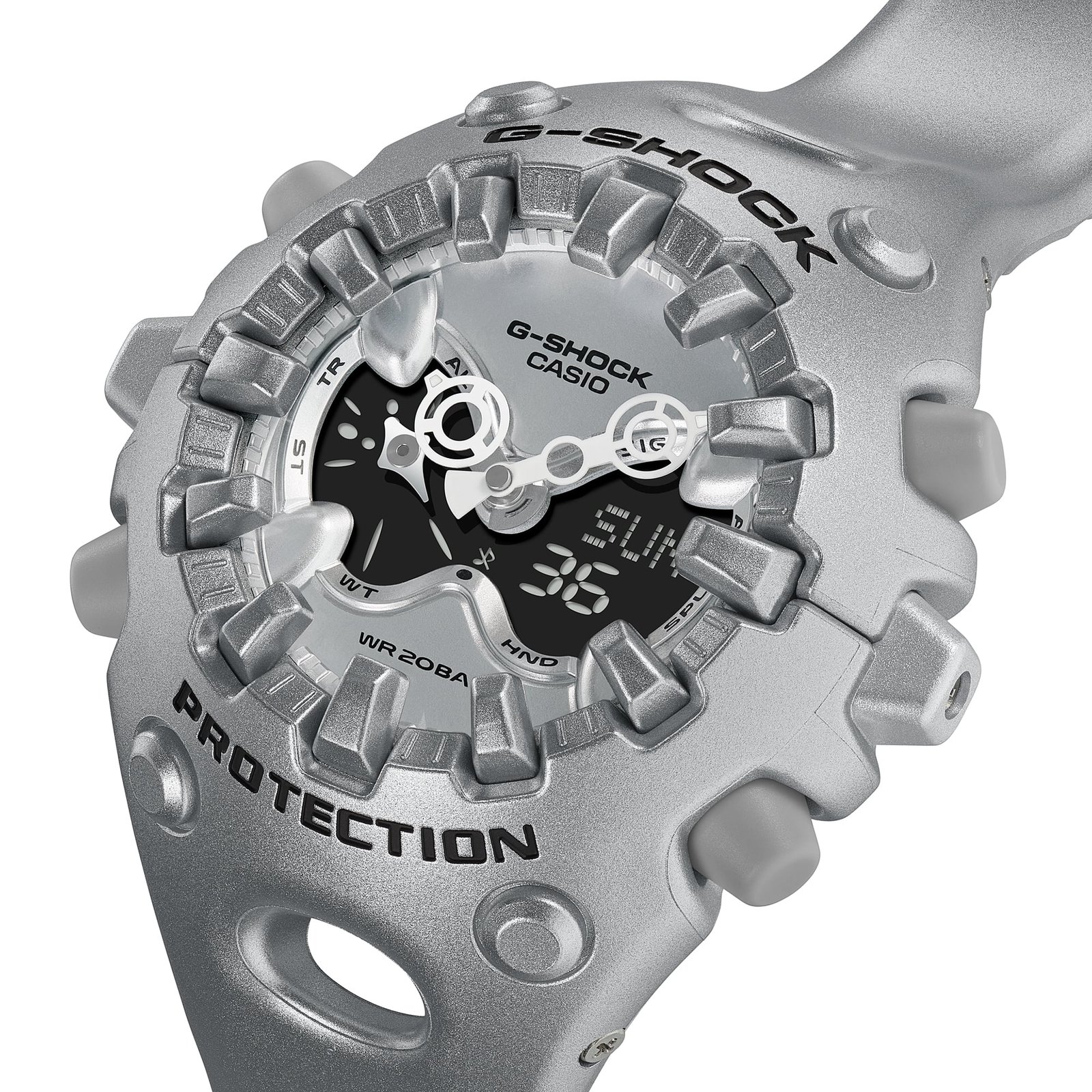 G-Shock GA-V01 Ana-Digi Silver - Image 2