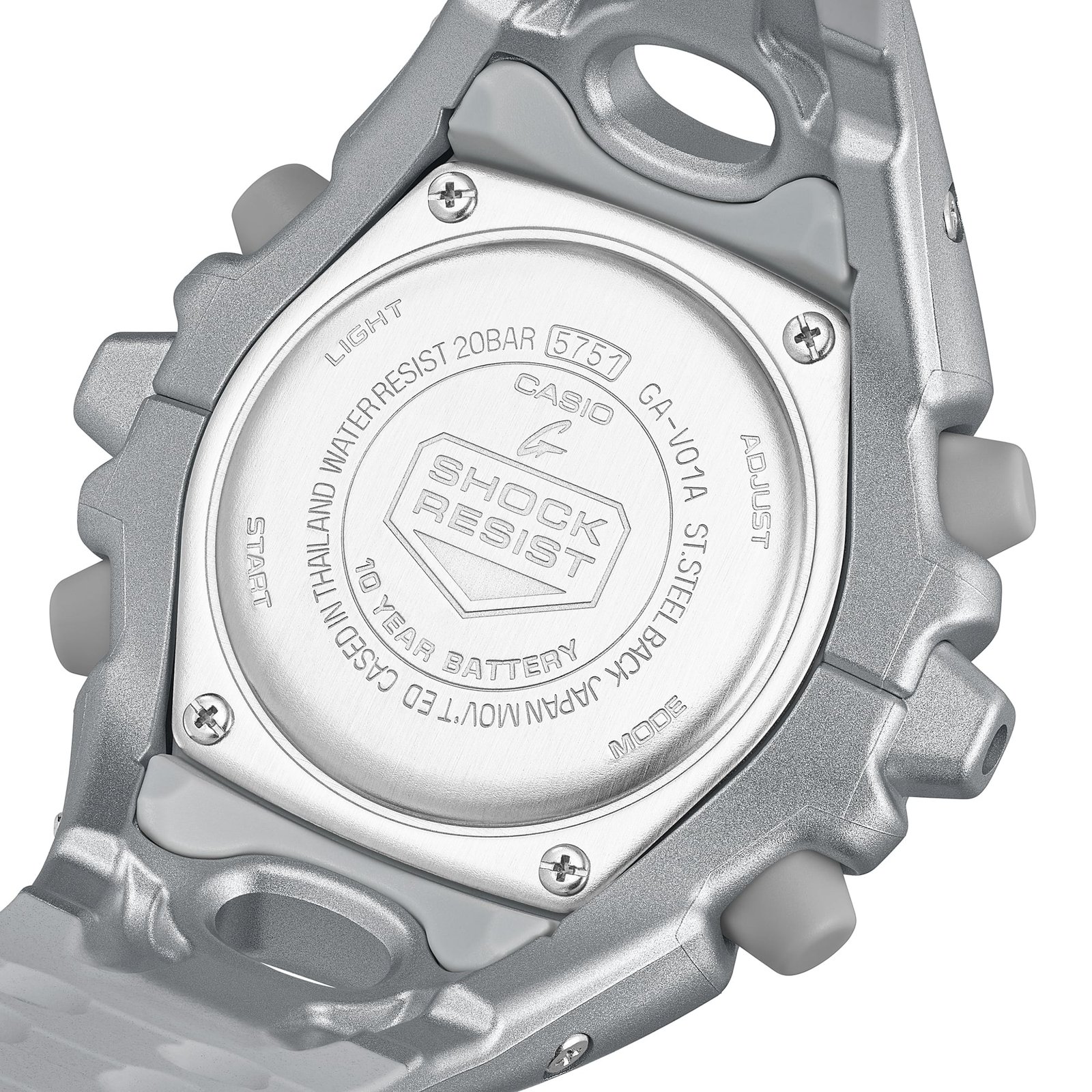 G-Shock GA-V01 Ana-Digi Silver - Image 9