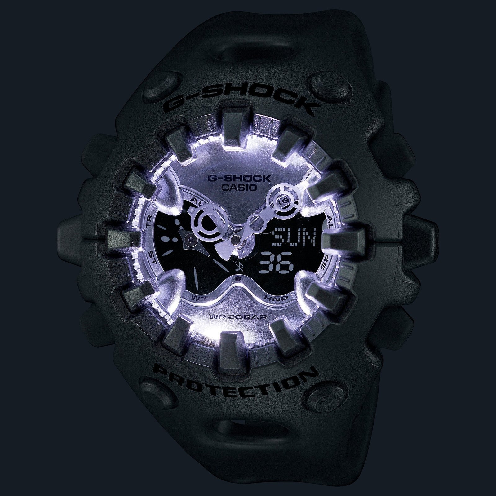 G-Shock GA-V01 Ana-Digi Silver - Image 3