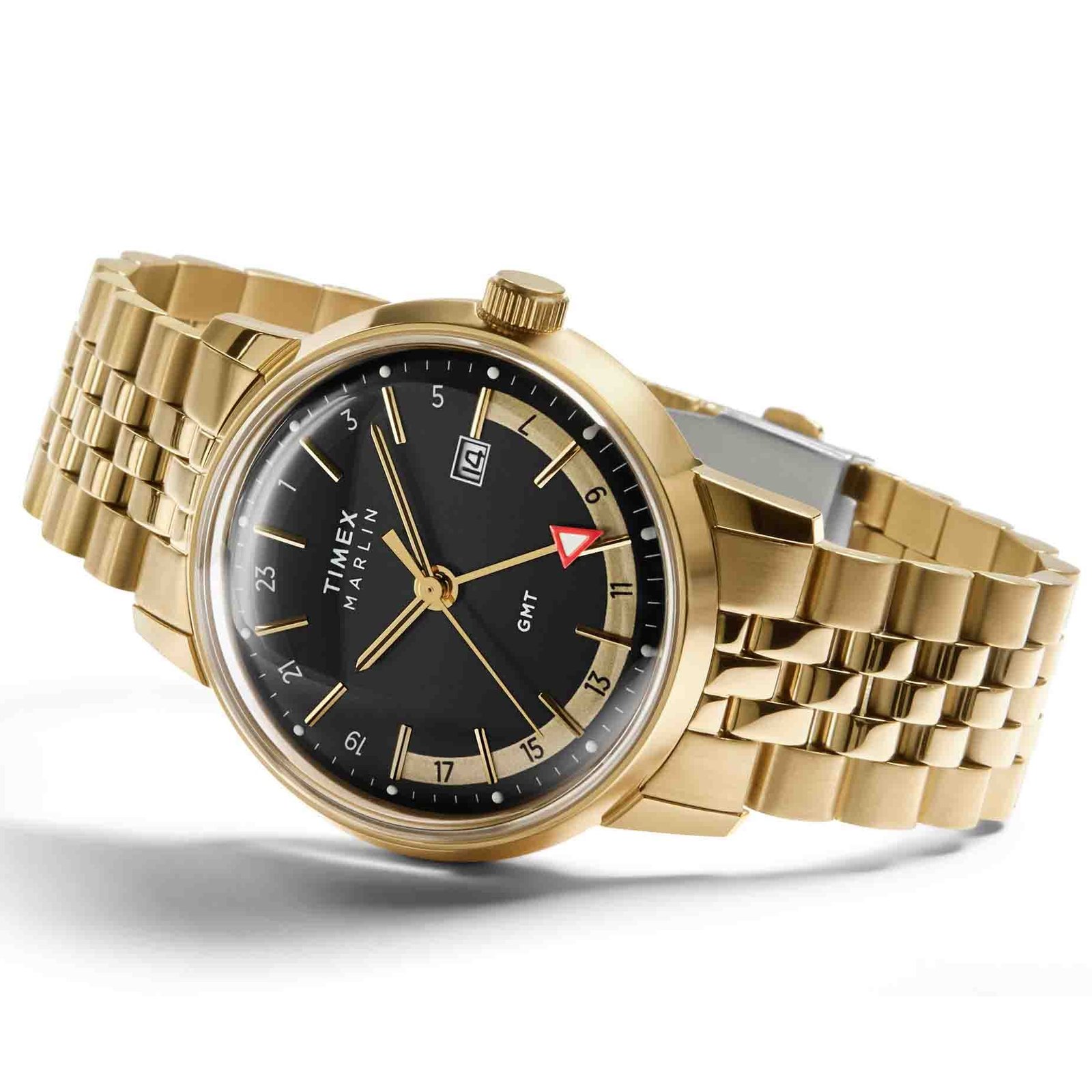Timex Marlin Quartz GMT 40mm Black Gold SS - Image 3