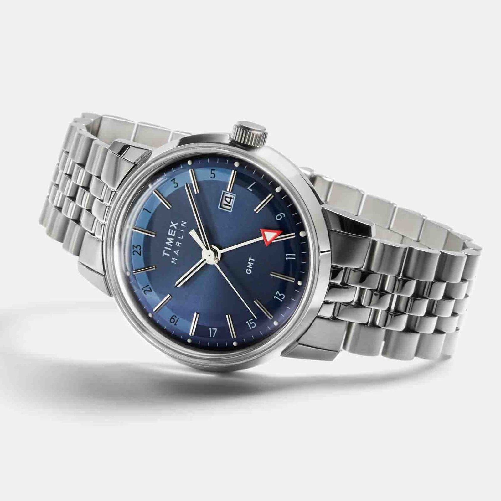 Timex Marlin Quartz GMT 40mm Blue Silver SS - Image 3