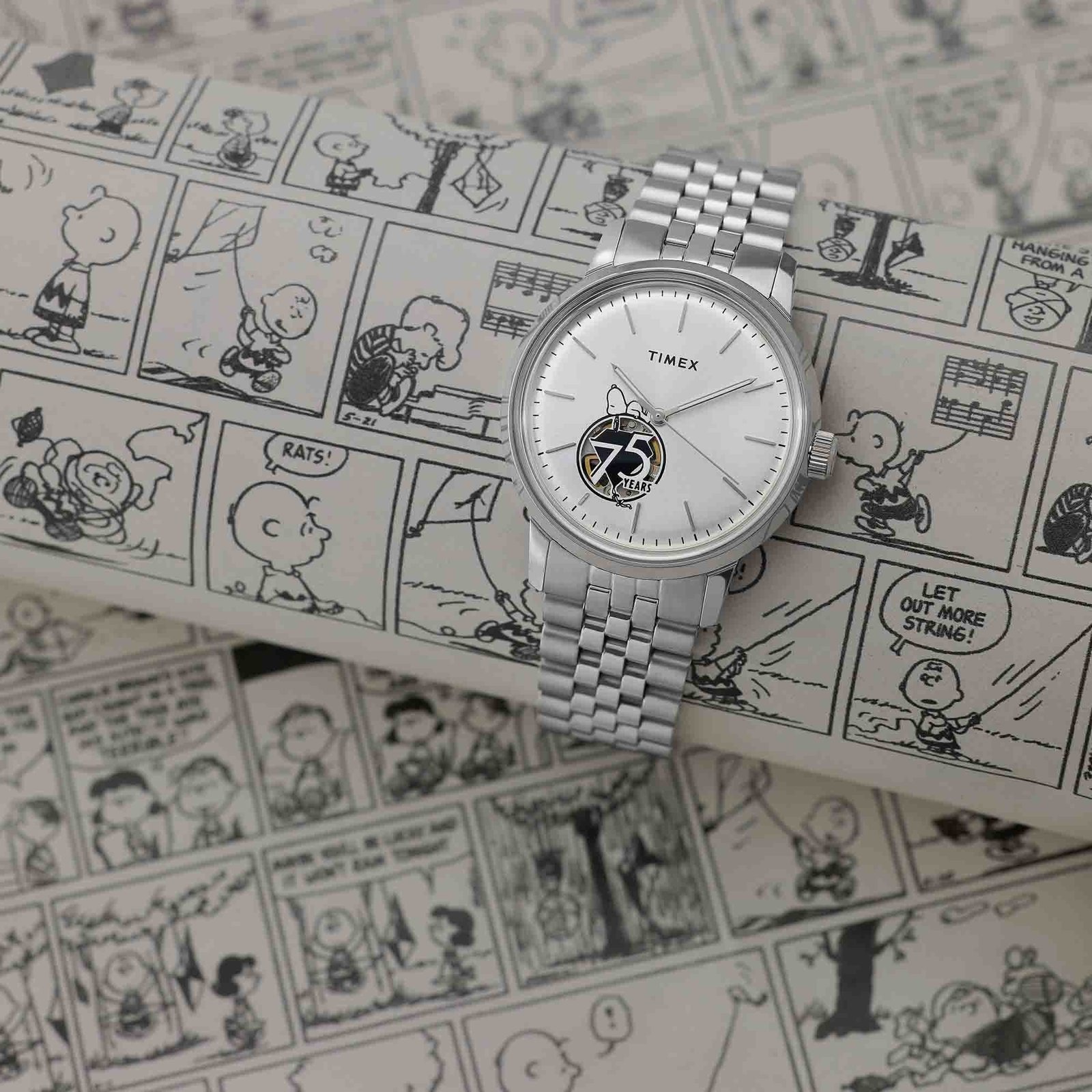 Timex x Peanuts Timex Marlin Automatic 75th Anniversary 40mm SS - Image 6
