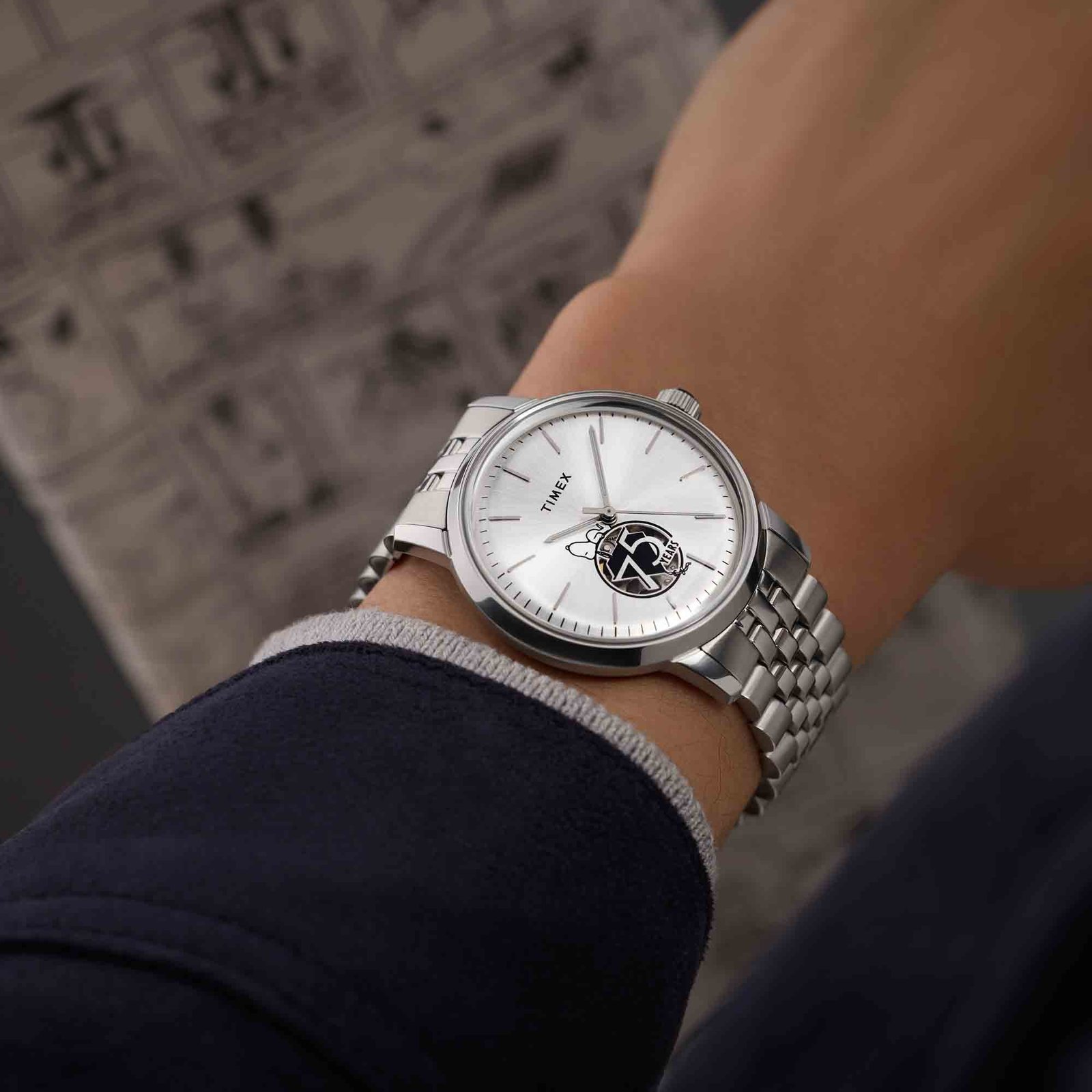 Timex x Peanuts Timex Marlin Automatic 75th Anniversary 40mm SS - Image 5