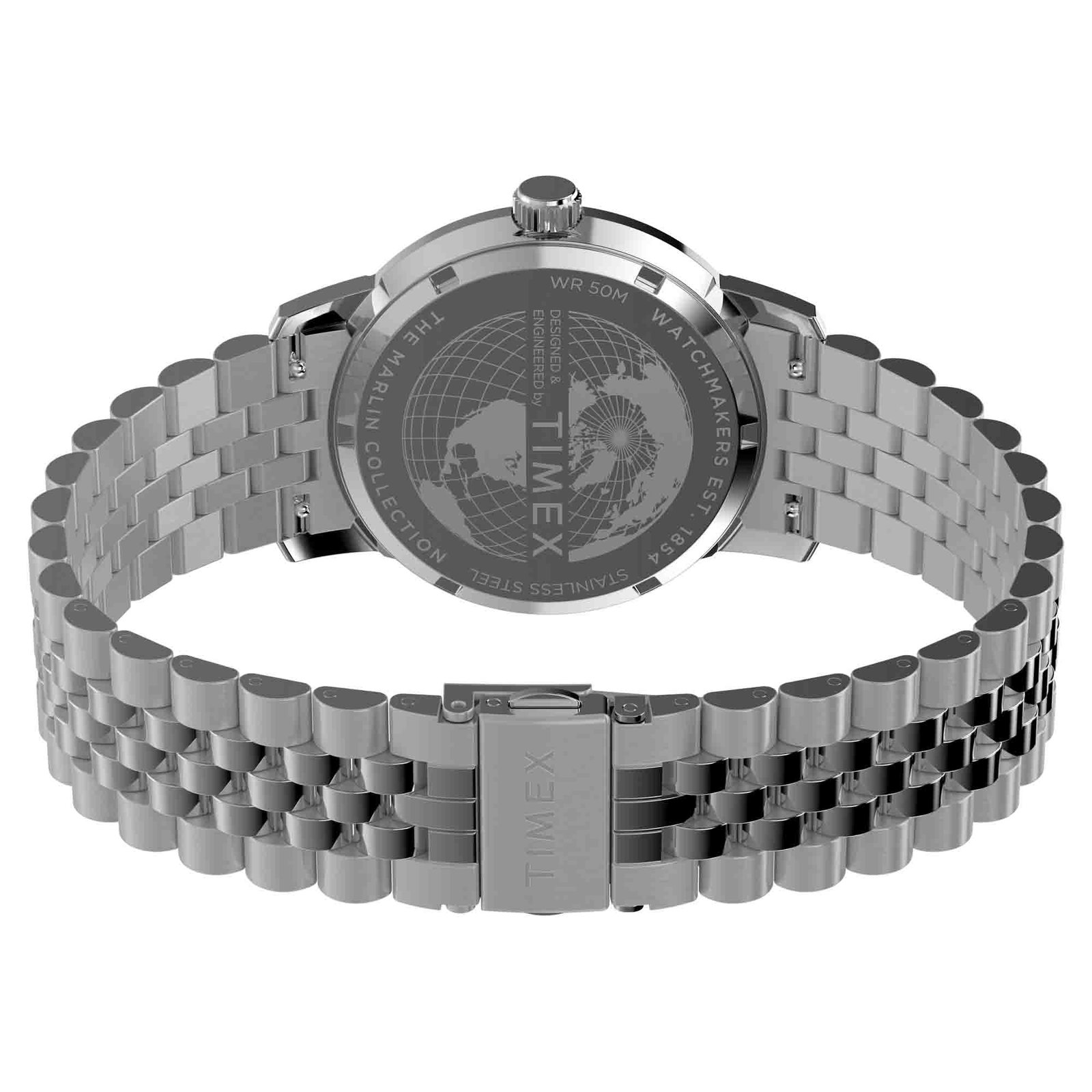 Timex Marlin Quartz GMT 40mm Blue Silver SS - Image 8