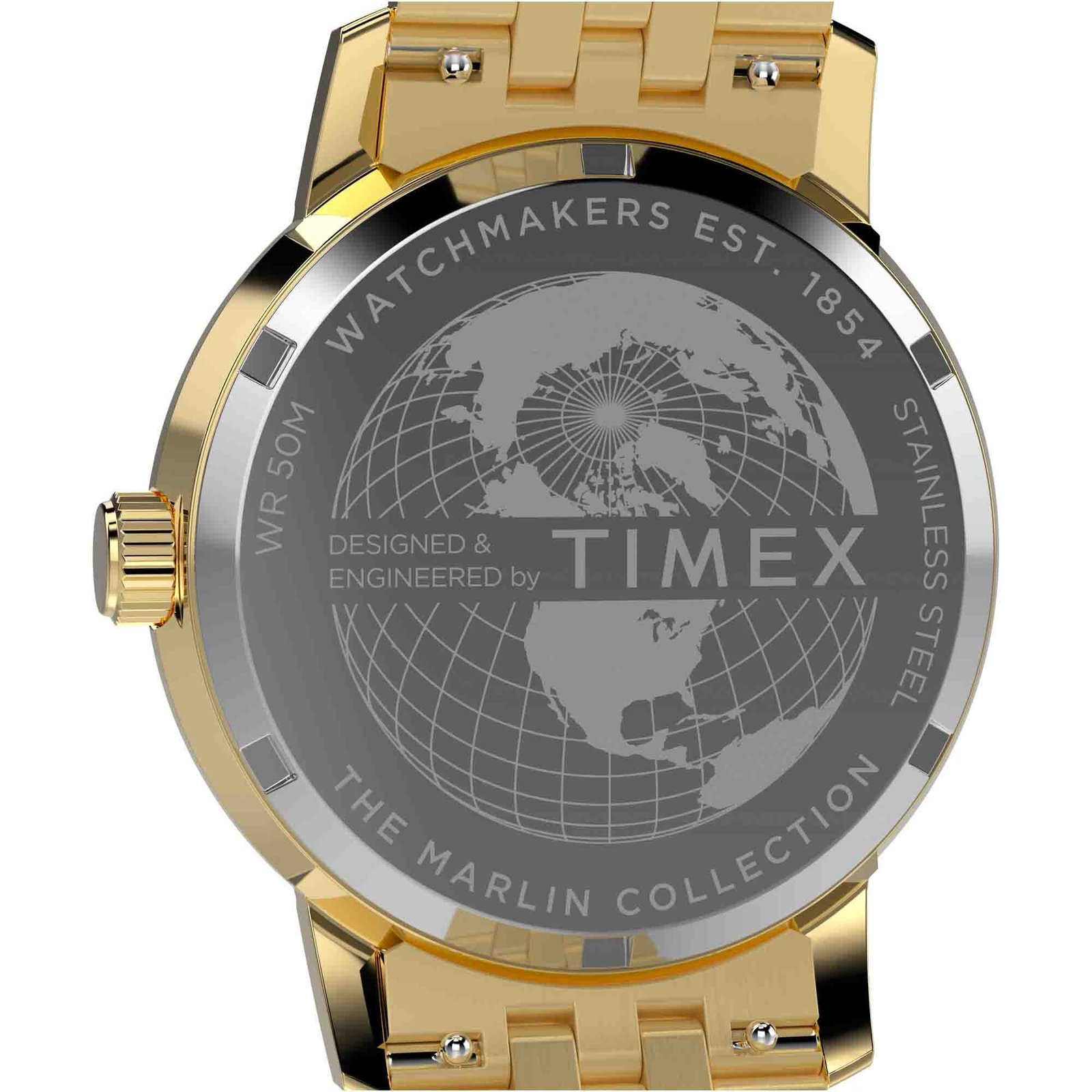 Timex Marlin Quartz GMT 40mm Black Gold SS - Image 8