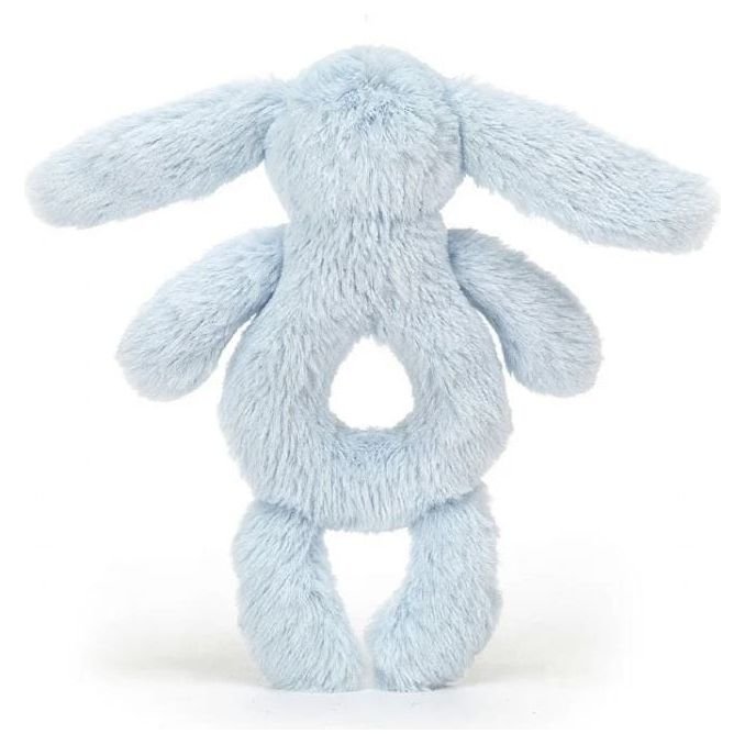 Jellycat Bashful Blue Bunny Ring Rattle - Image 3