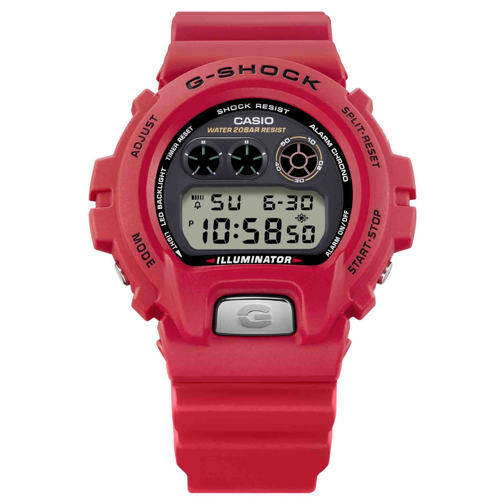 G-Shock DW6900 30th Anniversary Digital Red