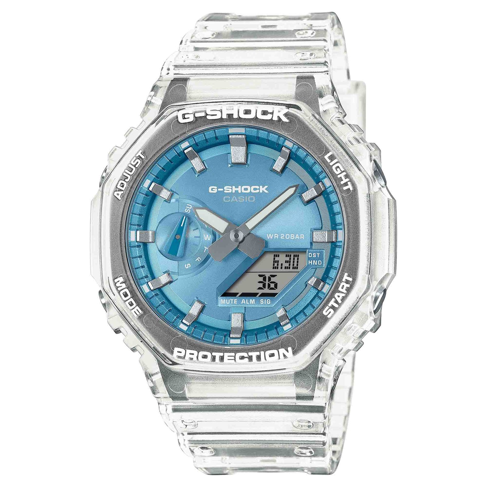 G-Shock GA2100 Ana-Digi Bright Metallic Blue - Image 5