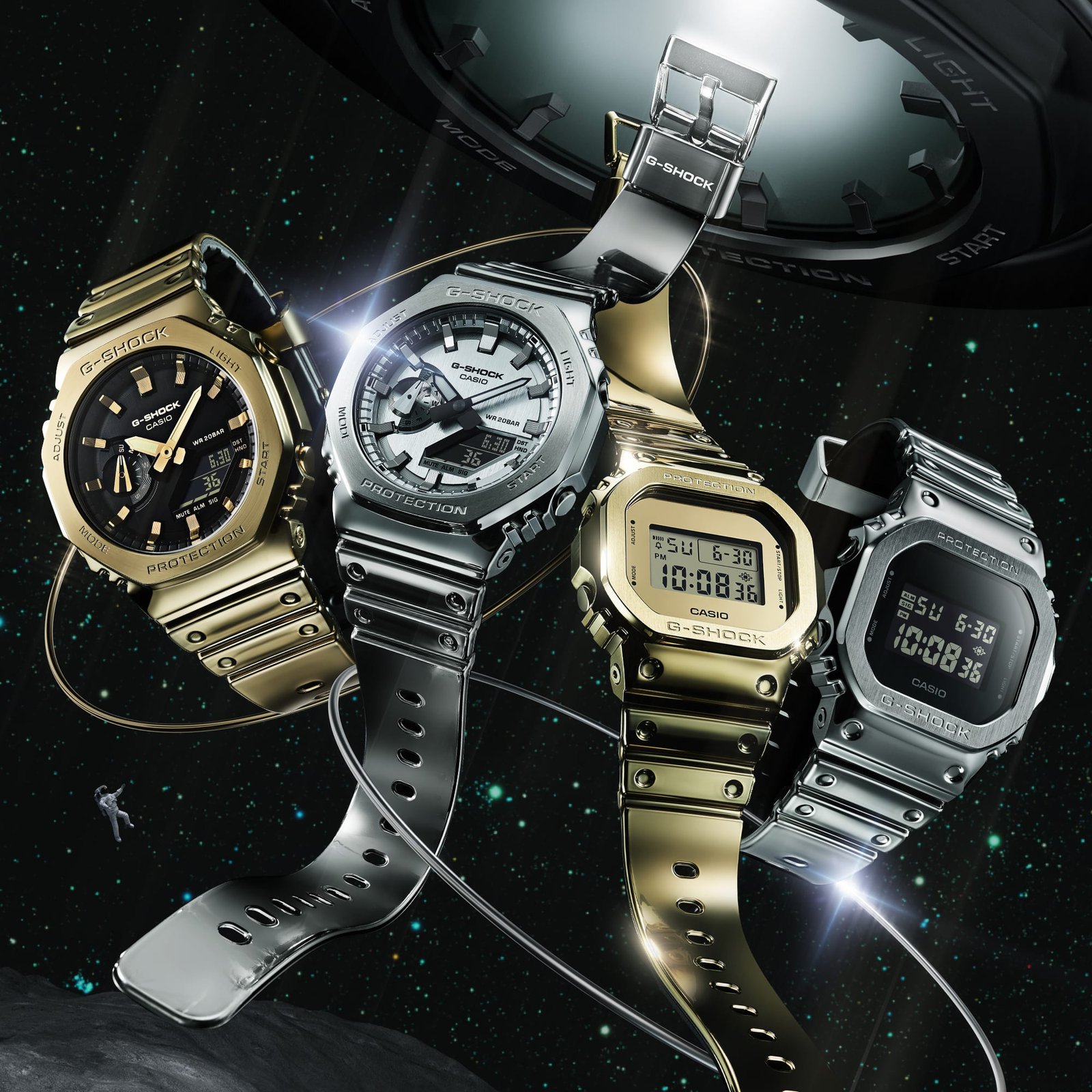 G-Shock GM2100 G-Steel Metallic Ana-Digi Gold - Image 4