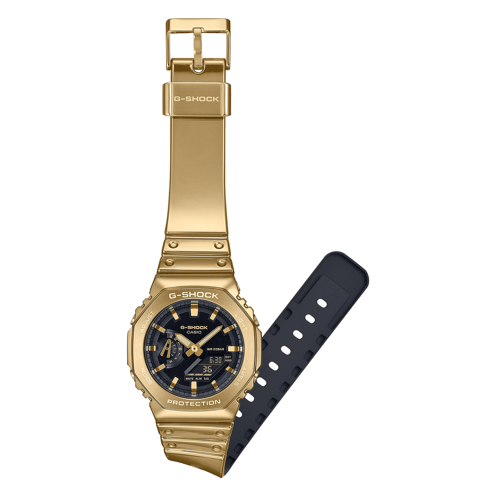 G-Shock GM2100 G-Steel Metallic Ana-Digi Gold - Image 9