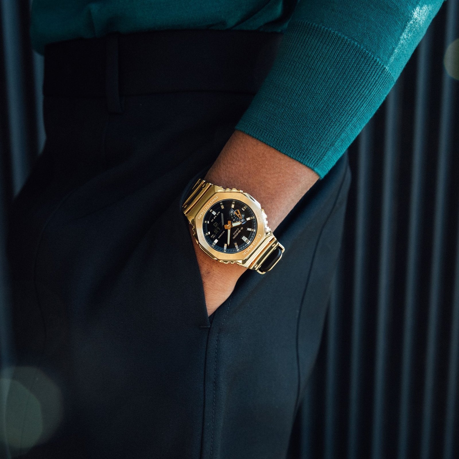 G-Shock GM2100 G-Steel Metallic Ana-Digi Gold - Image 2