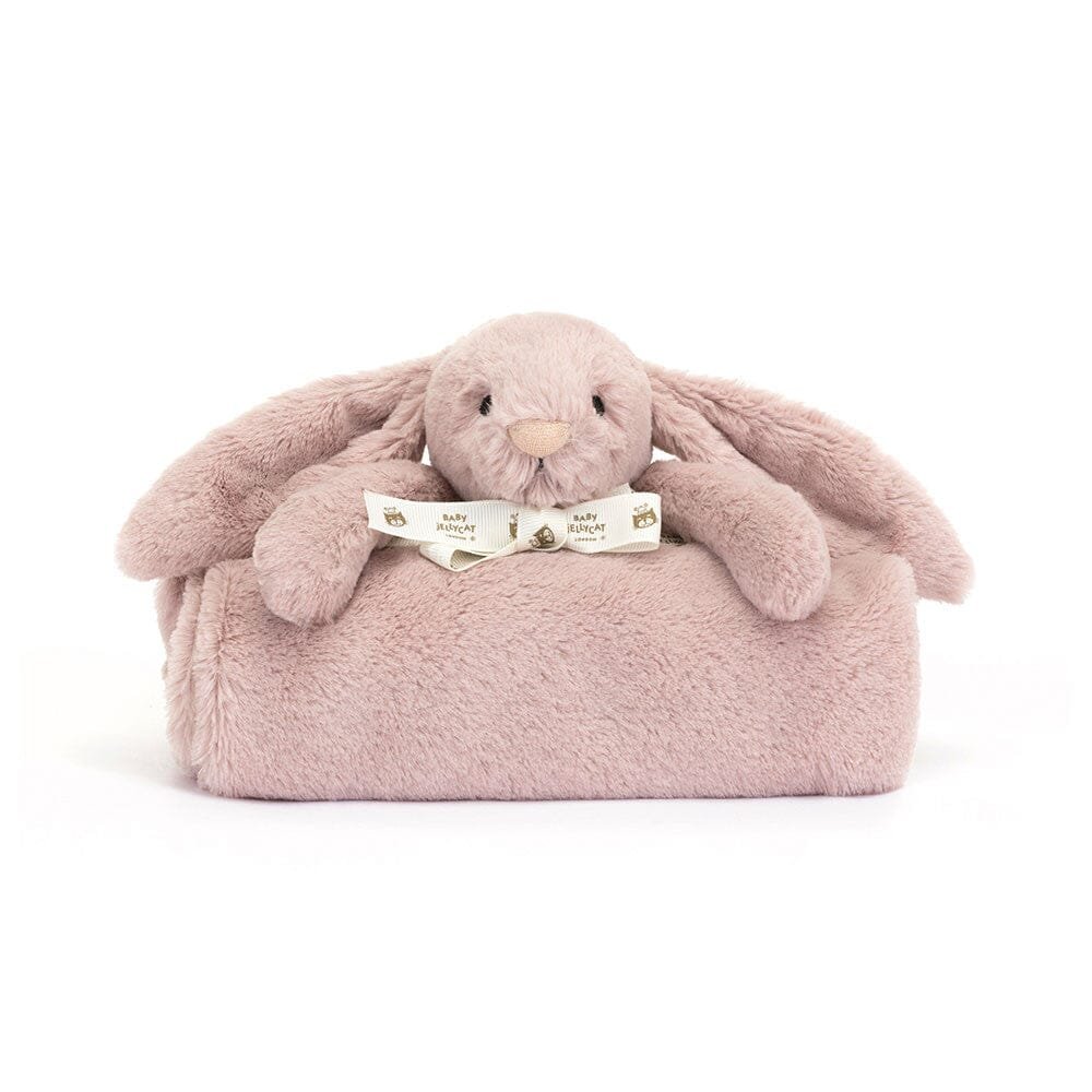 Jellycat Blankie Bashful Luxe Bunny Rosa 56cm - Image 4