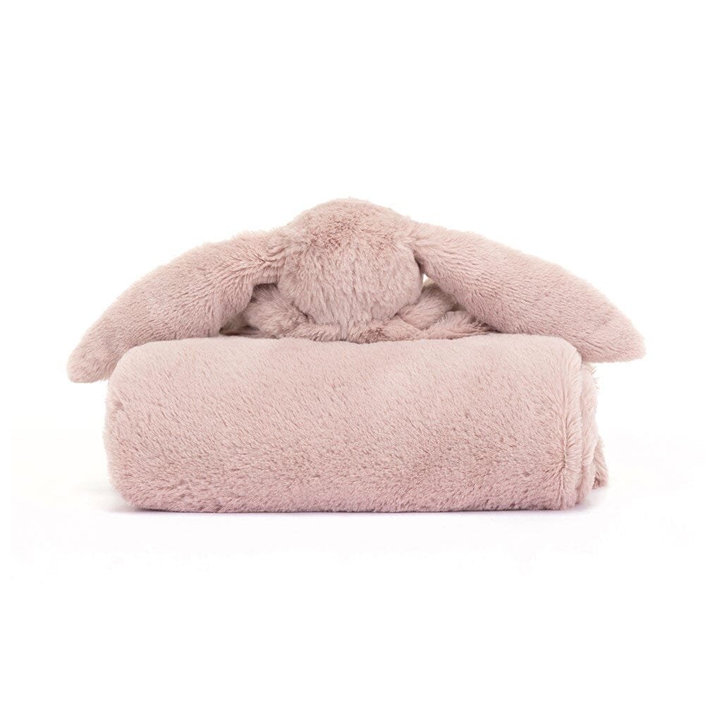 Jellycat Blankie Bashful Luxe Bunny Rosa 56cm - Image 6