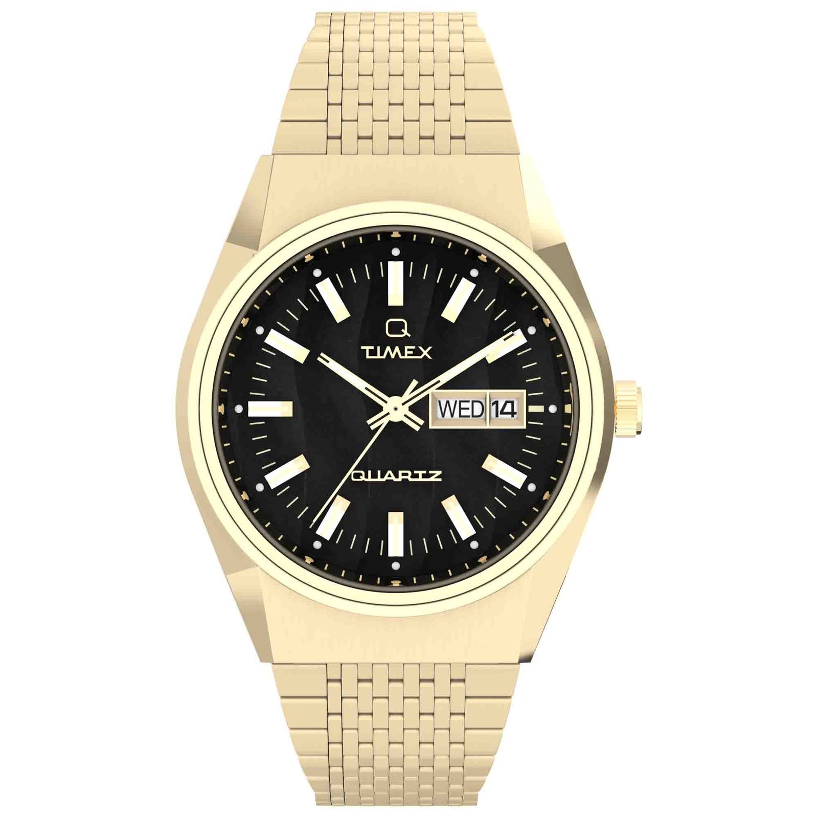 Timex Q Falcon Eye 38mm Black Gold