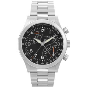 Timex Waterbury Traditional Fly Back Chrono 43mm Black SS